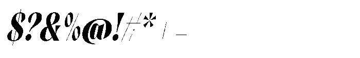 Orelo Text Compressed Bold Italic Font OTHER CHARS