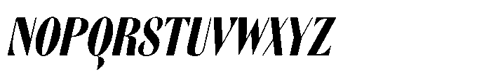 Orelo Text Compressed Bold Italic Font UPPERCASE