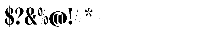 Orelo Text Compressed Bold Font OTHER CHARS