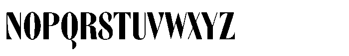 Orelo Text Compressed Bold Font UPPERCASE