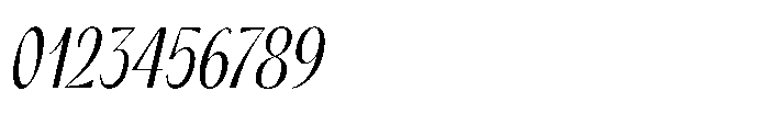 Orelo Text Compressed Italic Font OTHER CHARS