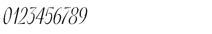 Orelo Text Compressed Light Italic Font OTHER CHARS
