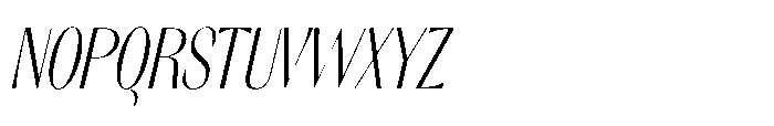 Orelo Text Compressed Light Italic Font UPPERCASE