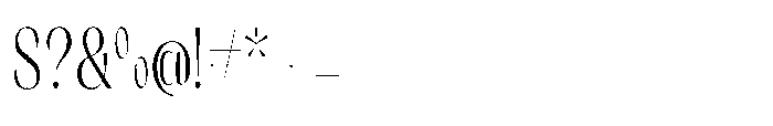 Orelo Text Compressed Light Font OTHER CHARS