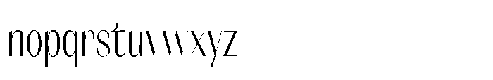 Orelo Text Compressed Light Font LOWERCASE