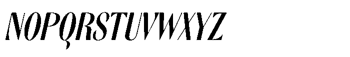 Orelo Text Compressed Medium Italic Font UPPERCASE