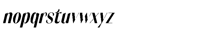 Orelo Text Compressed Medium Italic Font LOWERCASE