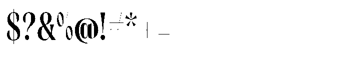 Orelo Text Compressed Medium Font OTHER CHARS