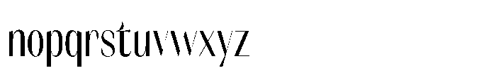 Orelo Text Compressed Regular Font LOWERCASE