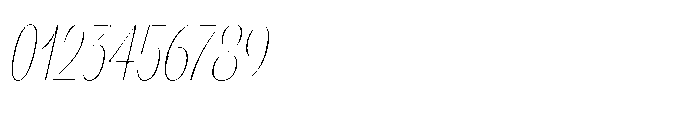 Orelo Text Compressed Thin Italic Font OTHER CHARS