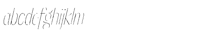 Orelo Text Compressed Thin Italic FONT