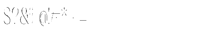 Orelo Text Compressed Thin Font OTHER CHARS