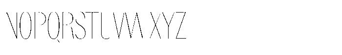 Orelo Text Compressed Thin Font UPPERCASE