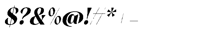 Orelo Text Condensed Black Italic Font OTHER CHARS