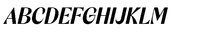 Orelo Text Condensed Bold Italic Font UPPERCASE