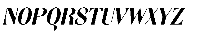 Orelo Text Condensed Bold Italic Font UPPERCASE