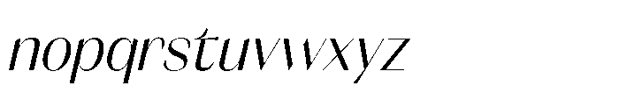 Orelo Text Condensed Italic Font LOWERCASE