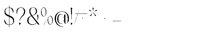 Orelo Text Condensed Light Font OTHER CHARS