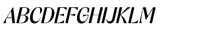 Orelo Text Condensed Medium Italic Font UPPERCASE