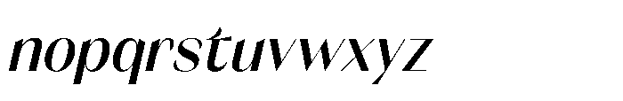 Orelo Text Condensed Medium Italic Font LOWERCASE