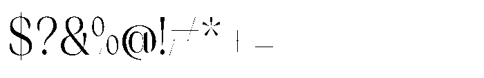 Orelo Text Condensed Regular Font OTHER CHARS