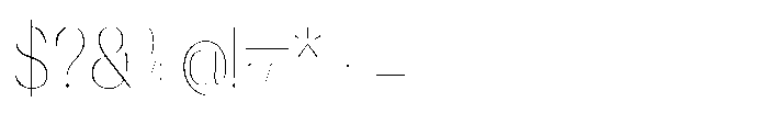 Orelo Text Condensed Thin Font OTHER CHARS