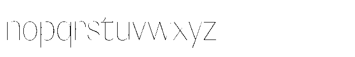 Orelo Text Condensed Thin Font LOWERCASE