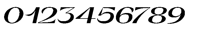 Orelo Text Expanded Black Italic Font OTHER CHARS