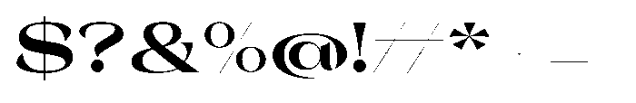 Orelo Text Expanded Black Font OTHER CHARS
