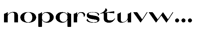 Orelo Text Expanded Black Font LOWERCASE