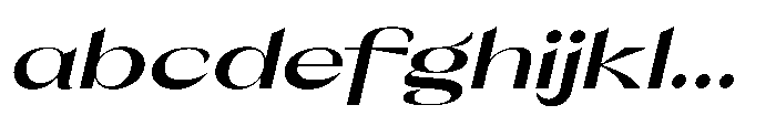 Orelo Text Expanded Bold Italic FONT