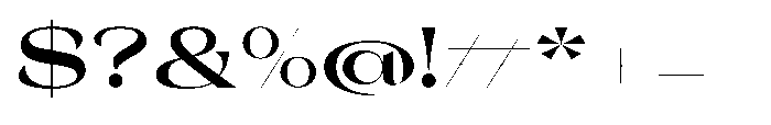 Orelo Text Expanded Bold Font OTHER CHARS