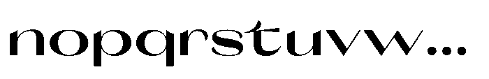 Orelo Text Expanded Bold Font LOWERCASE