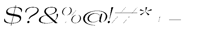 Orelo Text Expanded Italic Font OTHER CHARS
