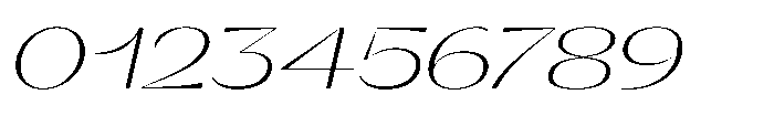 Orelo Text Expanded Light Italic Font OTHER CHARS