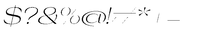 Orelo Text Expanded Light Italic Font OTHER CHARS
