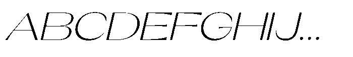Orelo Text Expanded Light Italic Font