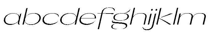 Orelo Text Expanded Light Italic FONT