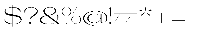 Orelo Text Expanded Light Font OTHER CHARS
