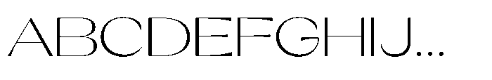 Orelo Text Expanded Light Font UPPERCASE