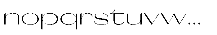 Orelo Text Expanded Light Font LOWERCASE