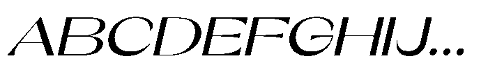 Orelo Text Expanded Medium Italic Font UPPERCASE