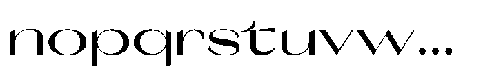 Orelo Text Expanded Medium Font LOWERCASE