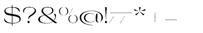 Orelo Text Expanded Regular Font OTHER CHARS