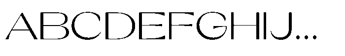 Orelo Text Expanded Regular Font UPPERCASE