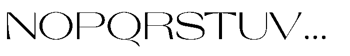 Orelo Text Expanded Regular Font UPPERCASE