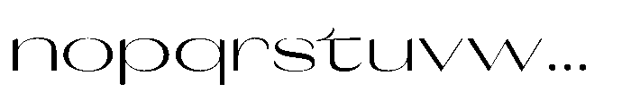 Orelo Text Expanded Regular Font LOWERCASE