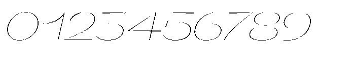 Orelo Text Expanded Thin Italic Font OTHER CHARS