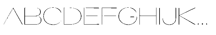 Orelo Text Expanded Thin Font UPPERCASE