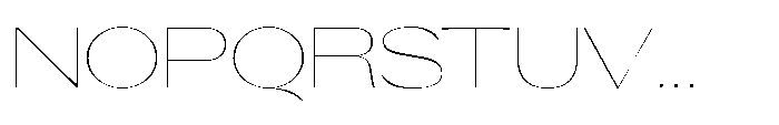Orelo Text Expanded Thin Font UPPERCASE